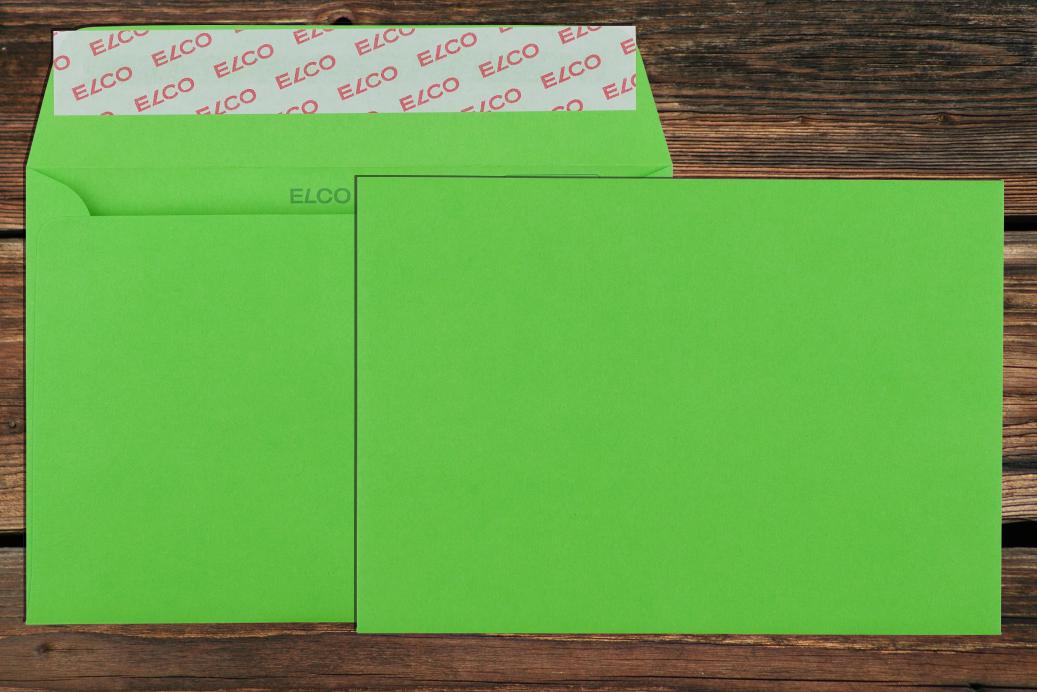 Briefhüllen C6 114x162 mm Haftklebend Intensivgrün 100 g/qm